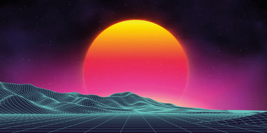 Reloop RP 7000 MK2 Skin Synthwave Horizon